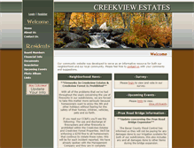 Tablet Screenshot of creekview-hoa.com
